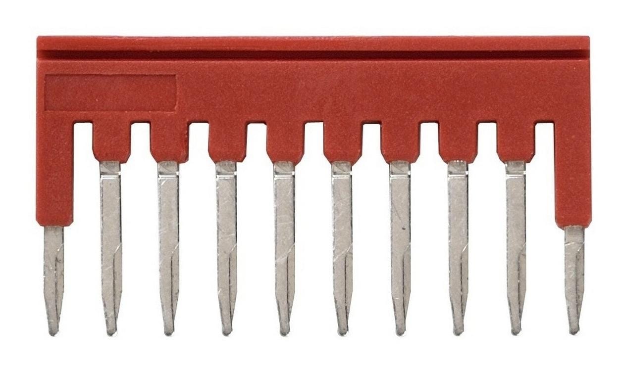 OMRON Terminal Block Accessories XW5S-P1.5-10RD SHORT BAR, 10POLE, 3.5MM, RED OMRON 3441103 XW5S-P1.5-10RD