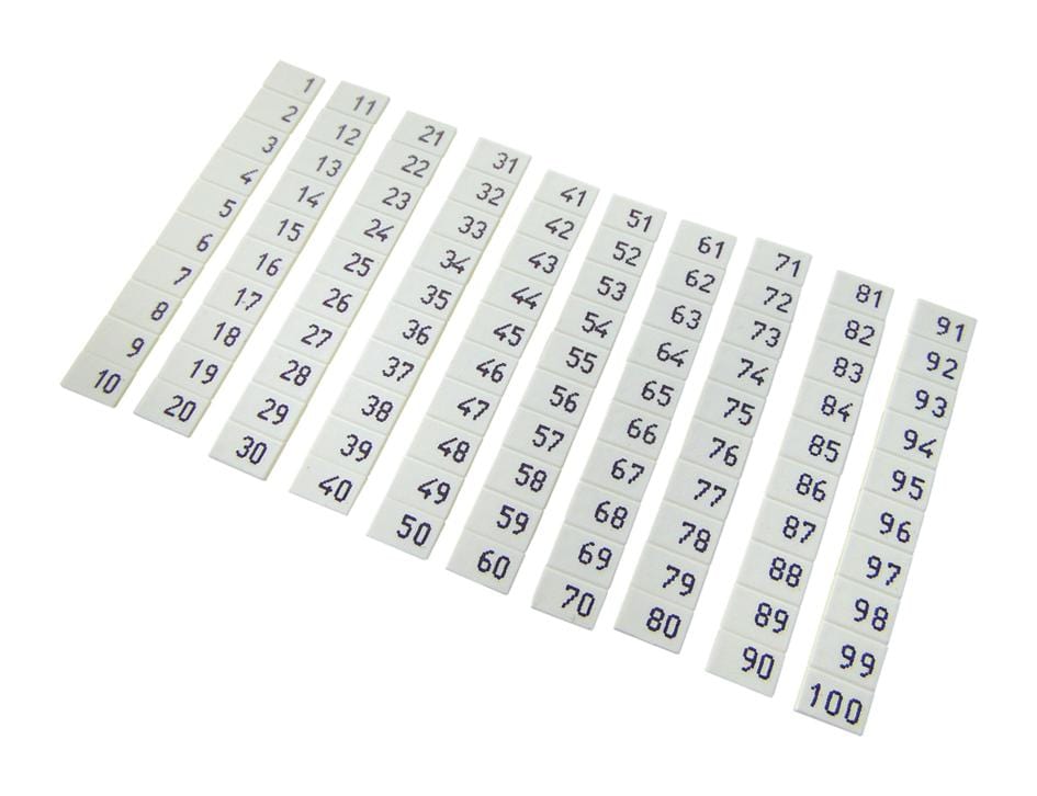 OMRON Terminal Block Accessories XW5Z-S4.0LB-1-100 LABEL, DIN RAIL TERMINAL BLOCK OMRON 2578832 XW5Z-S4.0LB-1-100