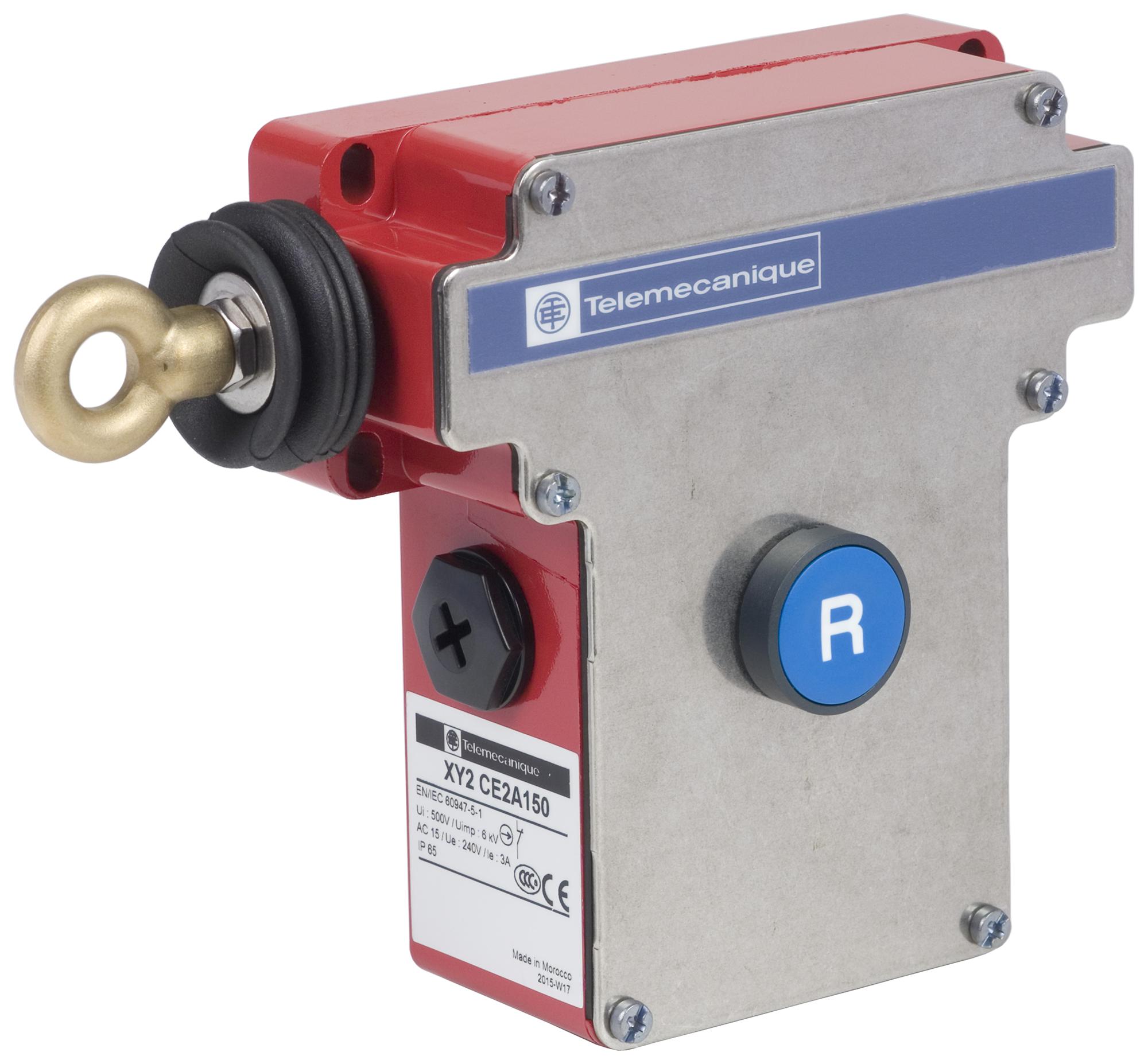 SCHNEIDER ELECTRIC Grabwire XY2CE2A150 GRABWIRE SWITCH, SPST-NC/NO, 3A, 240V SCHNEIDER ELECTRIC 3111800 XY2CE2A150