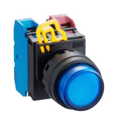 IDEC illuminated YW1L-AF2E10Q4S PB SWITCH, SPST-NO, 24VAC, SCREW, BLUE IDEC 2833754 YW1L-AF2E10Q4S