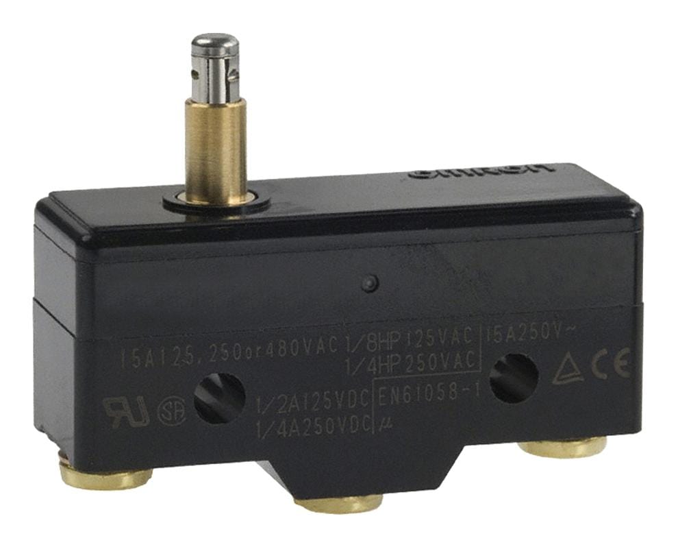 OMRON Microswitch Z-15GS MICROSWITCH, SPDT, 15A/250VAC/SOLDER LUG OMRON 3413300 Z-15GS