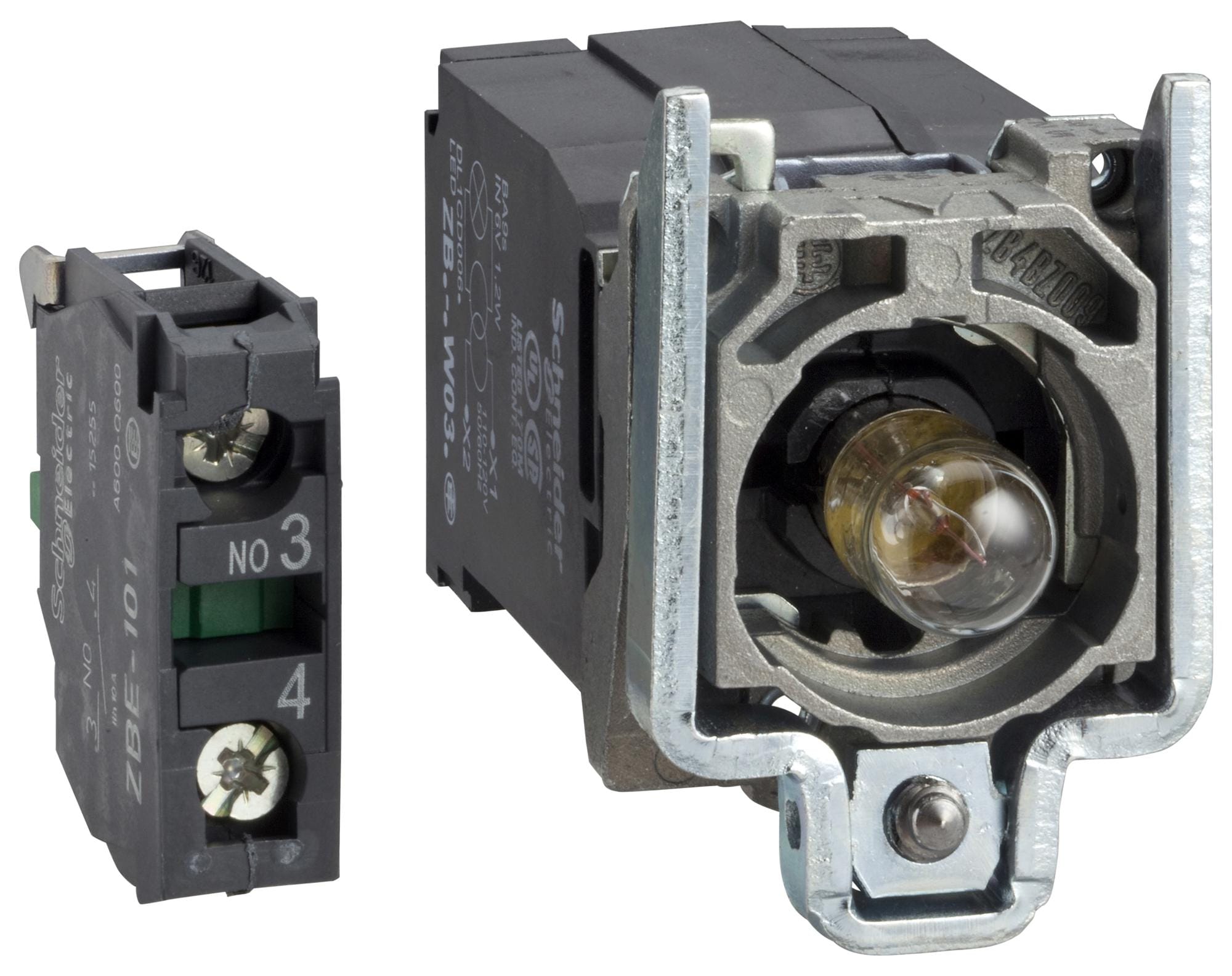 SCHNEIDER ELECTRIC Indicator - Incandescent ZB4BW051 LIGHT BLOCK, INCANDESCENT, BA9S, 400VAC SCHNEIDER ELECTRIC 3110582 ZB4BW051