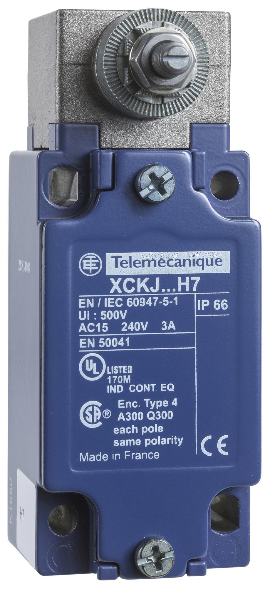 SCHNEIDER ELECTRIC Bodies ZCKJ4104H29 LIMIT SW, SIDE ROTARY, DPDT, 3A, 240V SCHNEIDER ELECTRIC 3108109 ZCKJ4104H29