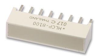HLMP-2350 - LED Bar Graph Array, Red, 20 mA, 2 V, 45 mcd, 4 LEDs, 19.05mm x 3.81mm - BROADCOM