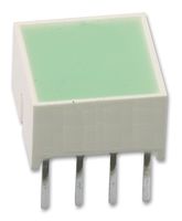 HLMP-2855 - LED Bar Graph Array, Green, 20 mA, 2.2 V, 50 mcd, 4 LEDs, 8.89mm x 8.89mm - BROADCOM