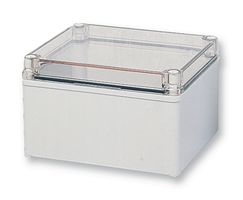 PC C 65 T ENCLOSURE - Plastic Enclosure, IK08, Transparent Cover, Industrial, Polycarbonate, 65 mm, 80 mm, 140 mm - FIBOX