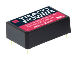 THP 3-2412 - Isolated Through Hole DC/DC Converter, Medical, 4:1, 3 W, 1 Output, 12 V, 250 mA - TRACO POWER
