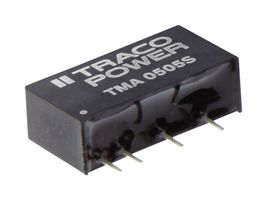 TMA 2412S - Isolated Through Hole DC/DC Converter, ITE, 1:1, 1 W, 1 Output, 12 V, 80 mA - TRACO POWER