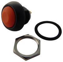 ISR3SAD900 - Industrial Pushbutton Switch, IS Series, 13.6 mm, SPST-NO, Momentary, Round, Orange - APEM