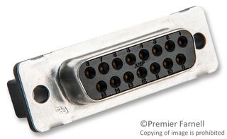 5747299-2. - D SUB CONNECTOR, STANDARD, 15 POSITION, RECEPTACLE - AMP - TE CONNECTIVITY