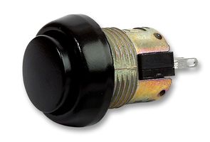 76-9420/439088B - Industrial Pushbutton Switch, 76-94, 22.5 mm, SPDT-DB, Round Raised, Black - ITW SWITCHES