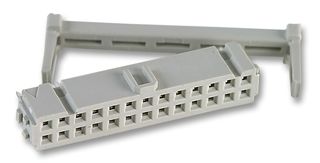 09 18 560 7813 - IDC Connector, With Strain Relief, IDC Receptacle, Female, 2.54 mm, 2 Row, 60 Contacts, Cable Mount - HARTING