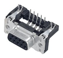 09 66 252 6612 - D Sub Connector, Right Angle, Standard, Receptacle, 15 Contacts, DA, Solder - HARTING