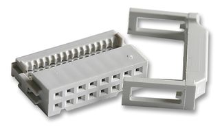 71600-310LF - IDC Connector, With Strain Relief, IDC Receptacle, Female, 2.54 mm, 2 Row, 10 Contacts, Cable Mount - AMPHENOL COMMUNICATIONS SOLUTIONS