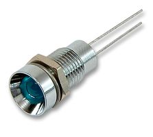 MC1905007 - LED Panel Mount Indicator, Blue, 4.4 VDC, 8 mm, 50 mA, 7 mcd, Not Rated - MULTICOMP PRO