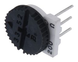 3352T-1-201LF - TRIMMER POTENTIOMETER, 200 OHM 1TURN THROUGH HOLE - BOURNS