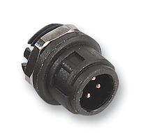 09 0981 00 04 - Circular Connector, 710 Series, Panel Mount Plug, 4 Contacts, Solder Pin, Nylon (Polyamide) Body - BINDER