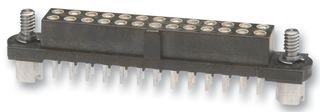 M80-4001042 - PCB Receptacle, Board-to-Board, Wire-to-Board, 2 mm, 2 Rows, 10 Contacts, Through Hole Mount - HARWIN