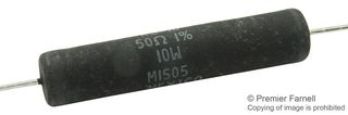 RS01050R00FE12 - WIREWOUND RESISTOR, 50 OHM, 10W, 1% - VISHAY