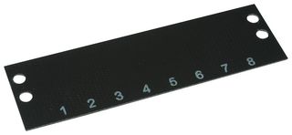MS-8-140 - TERMINAL BLOCK MARKER, 1 TO 8, 9.53MM - CINCH CONNECTIVITY SOLUTIONS