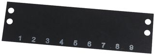 MS-9-140 - TERMINAL BLOCK MARKER, 1 TO 9, 9.53MM - CINCH CONNECTIVITY SOLUTIONS