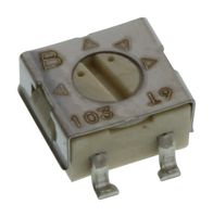 3314G-1-103E - Trimpot, Single Turn, Cermet, Top Adjust, 10 kohm, Surface Mount, 1 Turns - BOURNS