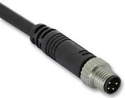 1838288-3 - Sensor Cable, Overmoulded, IP67, M8 Plug, Free End, 4 Positions, 5 m, 16.4 ft - TE CONNECTIVITY