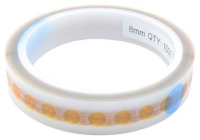 053-1001 - Masking Tape, High Temperature, PCB Protection, PI (Polyimide) Film, Amber, 8 mm x 33 m - MULTICOMP PRO