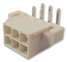 39-29-1067 . - Pin Header, Power, Wire-to-Board, 4.2 mm, 2 Rows, 6 Contacts, Through Hole Right Angle - MOLEX