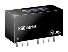 RSO-2405S - Isolated Through Hole DC/DC Converter, Medical, 2:1, 1 W, 1 Output, 5 V, 200 mA - RECOM POWER