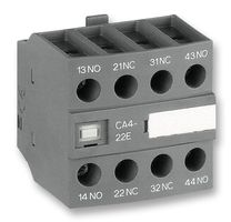 CA4-40E - Contact Block, Front, 4NO, 6 A, 690 V, 4 Pole, Screw - ABB