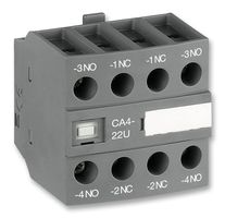 CA4-40U - Contact Block, Front, 4NO, 6 A, 690 V, 4 Pole, Screw - ABB