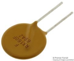 MC36199 - Resettable Fuse, PPTC, MP FRX, 60 VDC, 1.6 A, 3.2 A, 11.4 s, Round - MULTICOMP PRO
