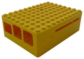 CBPIBLOX-YEL. - Dev Board Enclosure, Pi Blox, Raspberry Pi Model B+, 2 Model B & 3 Model B, ABS, Yellow - MULTICOMP PRO