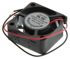 MC011502 - DC Axial Fan, 12 V, Square, 25 mm, 10 mm, Vapo Bearing, 3 CFM - MULTICOMP