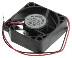 MC011506 - DC Axial Fan, 12 V, Square, 30 mm, 10 mm, Vapo Bearing, 5.5 CFM - MULTICOMP