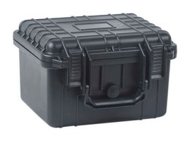 22-24150 - Equipment Case, Weatherproof, Polypropylene, Black, Foam Insert, 10.5" x 9.5" x 7" - MULTICOMP PRO