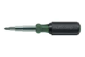MP700124 - 11 in 1 Screwdriver / Nut Driver, 8 Bits, 3 Nut Drivers, 184.2 x 31.8 x 76.2 mm - MULTICOMP PRO