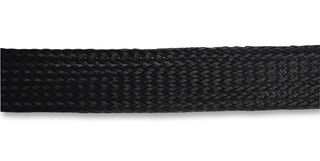 BSFR-025 5M - Sleeving, Expandable Braided, PE (Polyester), Black, 25 mm, 5 m, 16.4 ft - PRO POWER