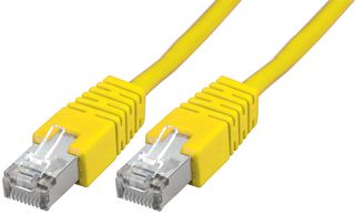 PSG91682 - Ethernet Cable, STP, Cat5e, RJ45 Plug to RJ45 Plug, Yellow, 0.5 m, 19.7 " - PRO SIGNAL