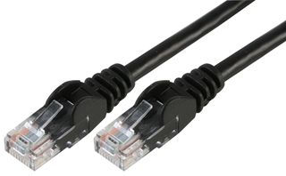 PSG90579 - Ethernet Cable, Cat5e, Cat5e, RJ45 Plug to RJ45 Plug, UTP (Unshielded Twisted Pair), Black, 0.5 m - PRO SIGNAL