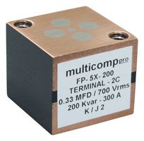 MP004090 - Power Film Capacitor, Metallized PP, 0.25 µF, ± 10%, Induction Heating, Resonant Power Supplies - MULTICOMP PRO