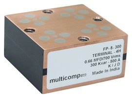 MP004102 - Power Film Capacitor, Metallized PP, 5 µF, ± 10%, Induction Heating, Resonant Power Supplies - MULTICOMP PRO
