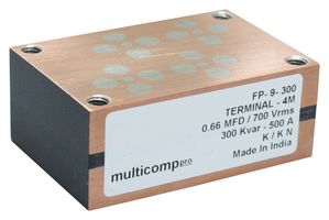 MP004110 - Power Film Capacitor, Metallized PP, 0.33 µF, ± 10%, Induction Heating, Resonant Power Supplies - MULTICOMP PRO