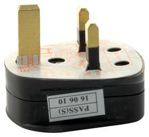 9518 13A BOX OF 20 BLK - Power Entry Connector, UK Type G Mains Plug, 13 A, Black, 240 V - PRO ELEC
