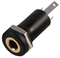 PSG08282 - Phone Audio Connector, 3 Contacts, Socket, 3.5 mm, Chassis Mount, Gold Plated Contacts - PRO SIGNAL