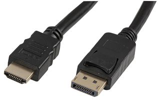 PSG91582 - Computer Cable, DisplayPort Plug, HDMI A Plug, 6.6 ft, 2 m, Black, Pro Signal DisplayPort to HDMI - PRO SIGNAL