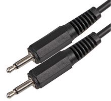 PSG00108 - Audio / Video Cable Assembly, 3.5mm Mono Phone Plug, 3.5mm Mono Phone Plug, 3.9 ft, 1.2 m, Black - PRO SIGNAL