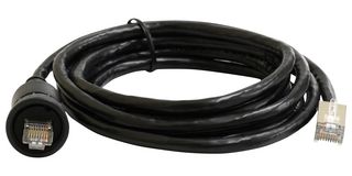 MP009794 - Ethernet Cable, Cat6, C3 RJ45 Plug to RJ45 Plug, Black, 2 m, 6.6 ft - MULTICOMP PRO