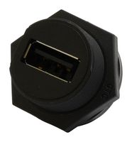 MP009817 - USB Sealed Connector, USB Type A, USB 2.0, Receptacle, 4 Position, Panel Mount, IP67 - MULTICOMP PRO